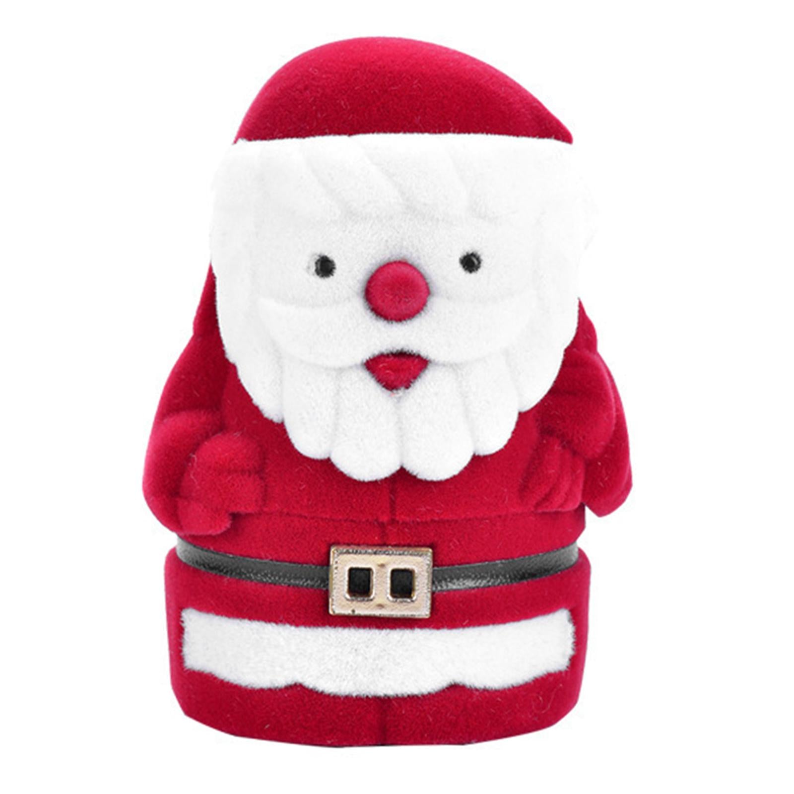 Santa Claus Ring Box Mini Santa Doll Jewelry Display Storage Box Jewelry Box