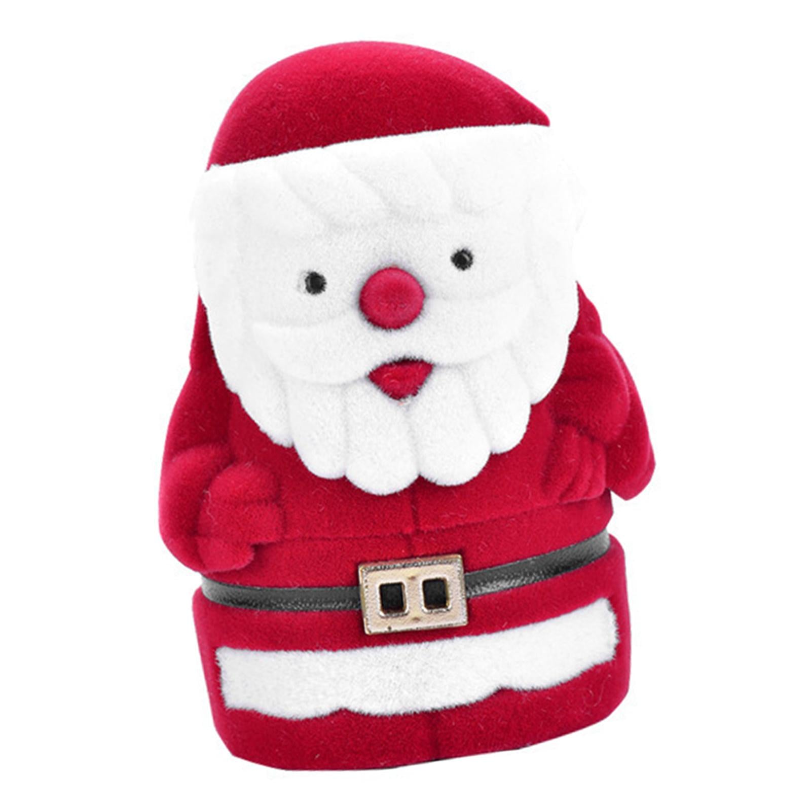 Santa Claus Ring Box Mini Santa Doll Jewelry Display Storage Box Jewelry Box