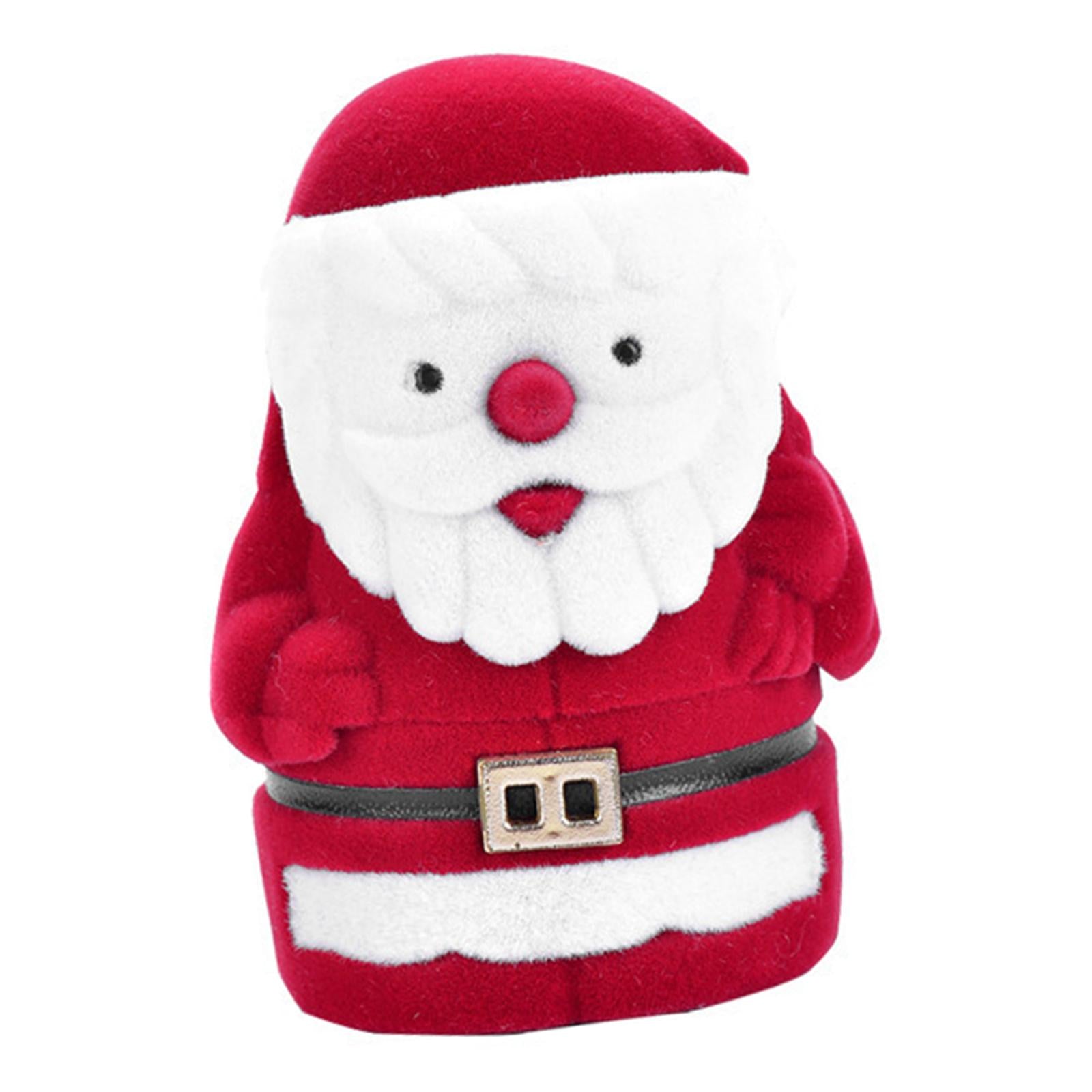 Santa Claus Ring Box Mini Santa Doll Jewelry Display Storage Box Jewelry Box