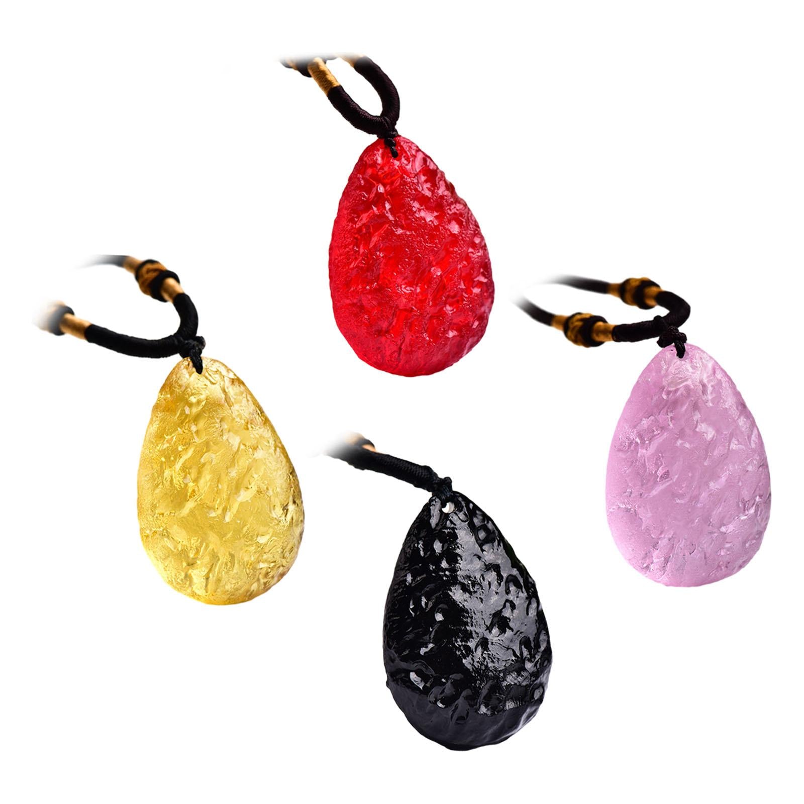 Pendant Necklace Ornament Teardrop Pendant for Anniversary Birthday Festival Red