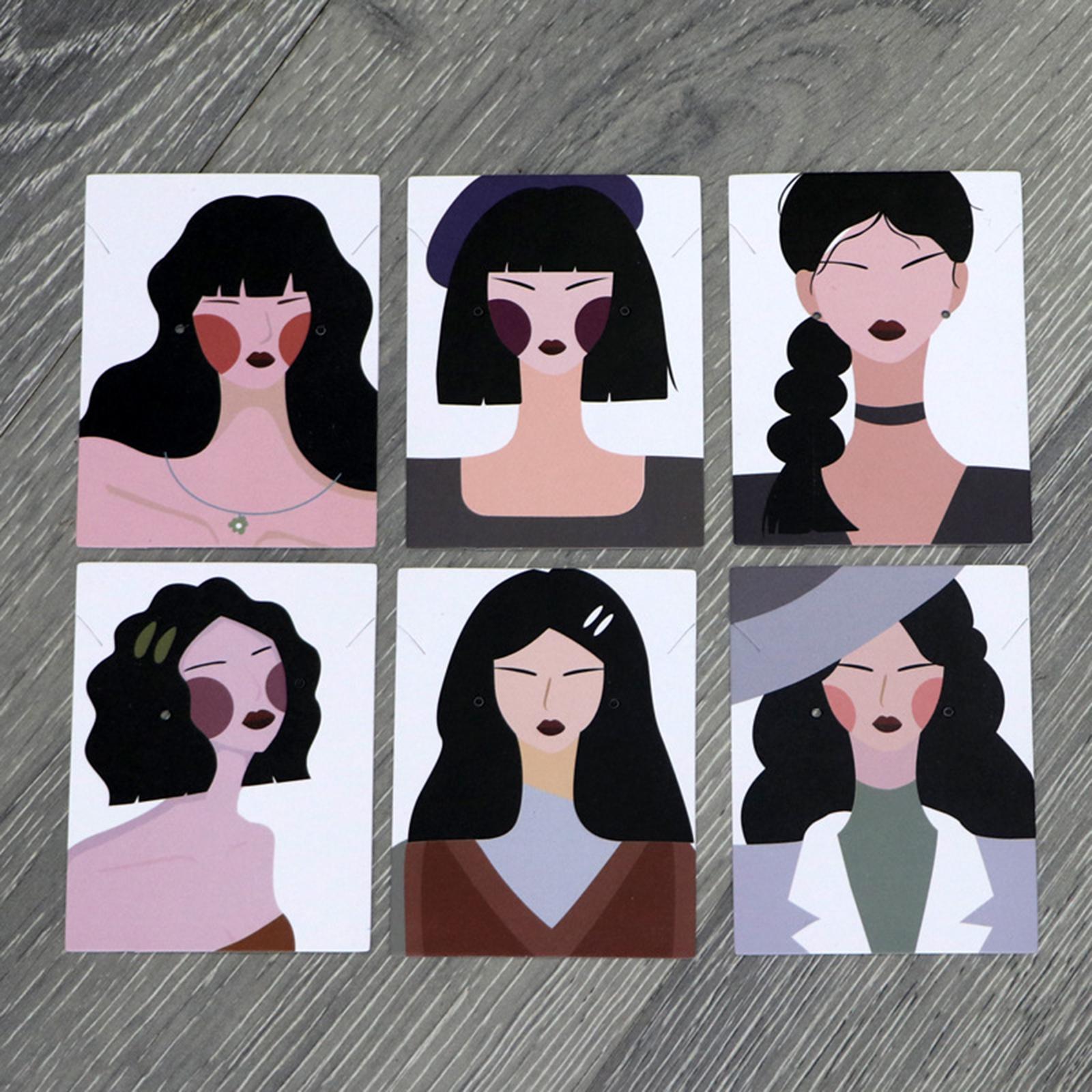 100x Earring Display Cards Jewelry Display for Dressing Room Jewellery Shops