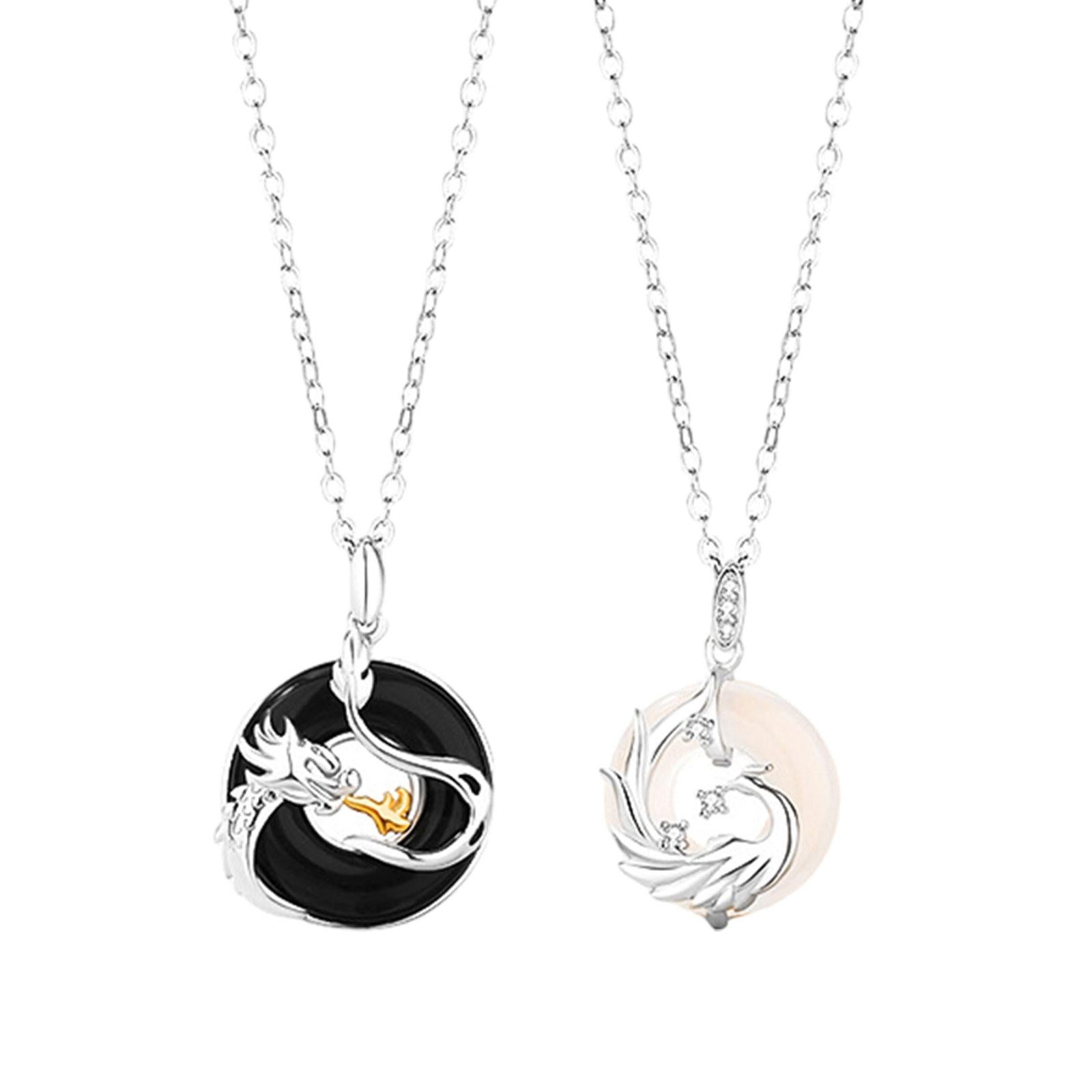 Couple Matching Necklace Valentines Day Gift for Party Day Festivals Man Type