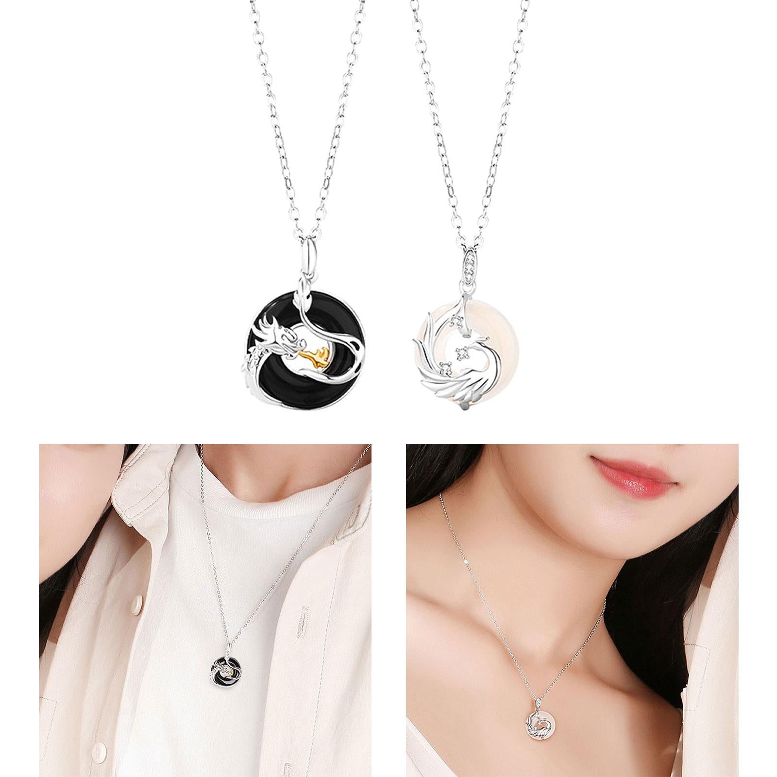 Couple Matching Necklace Valentines Day Gift for Party Day Festivals Man Type