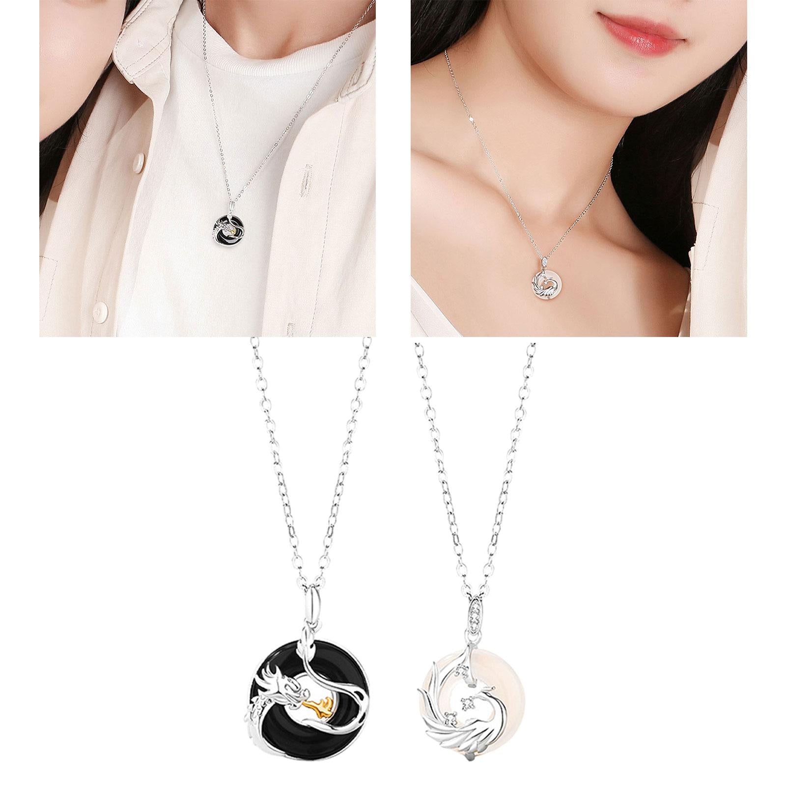 Couple Matching Necklace Valentines Day Gift for Party Day Festivals Man Type