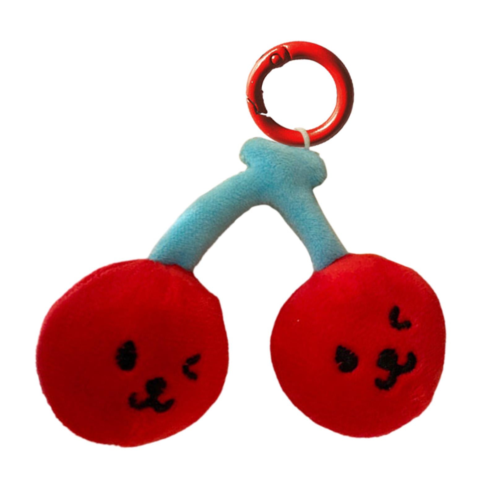 Cherry Keychain Decoration Cute Hanging Pendant for Bag Purse Birthday Gifts Red