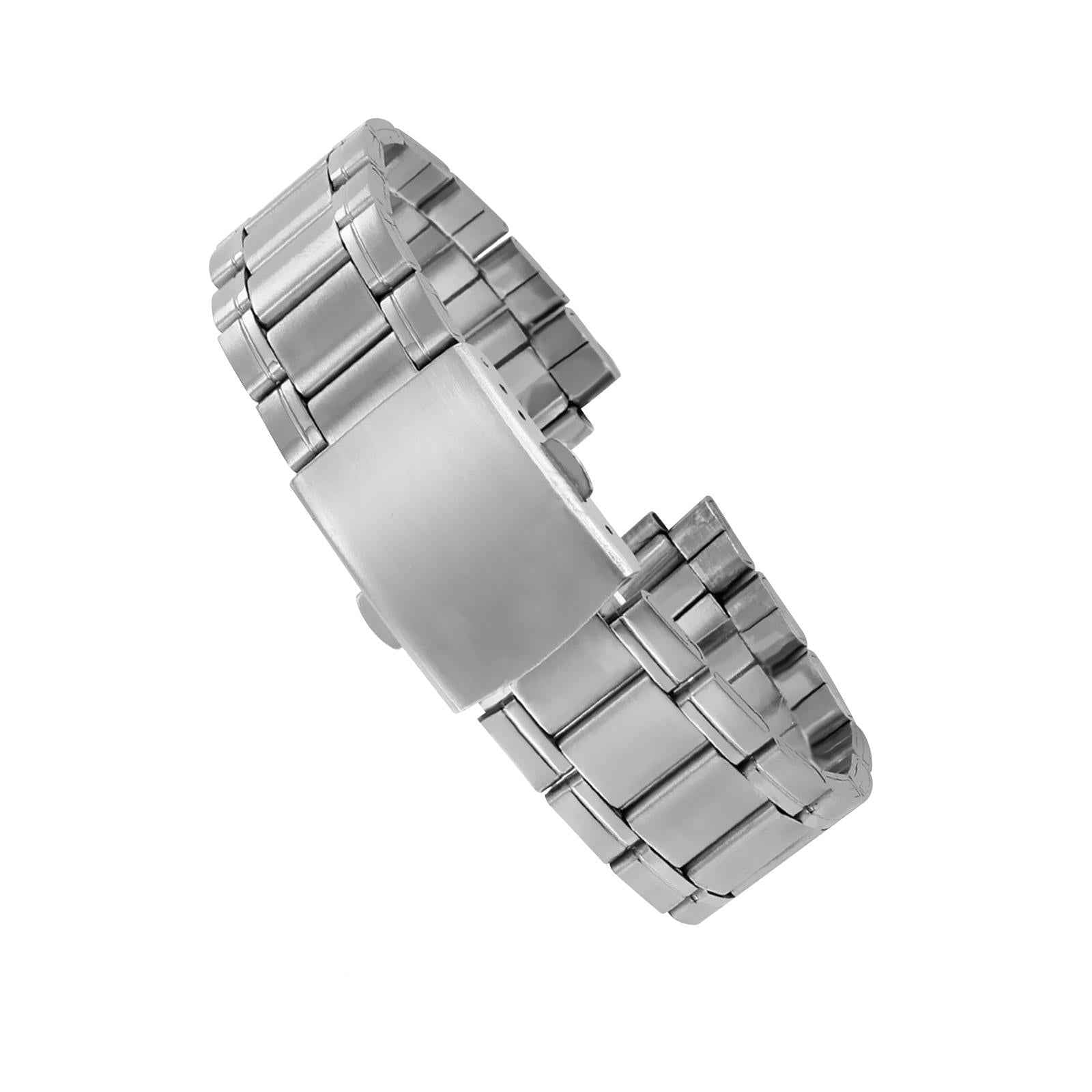 Stainless Steel Watch Band Replacement Premium Lightweight Metal Watch Strap 16mm