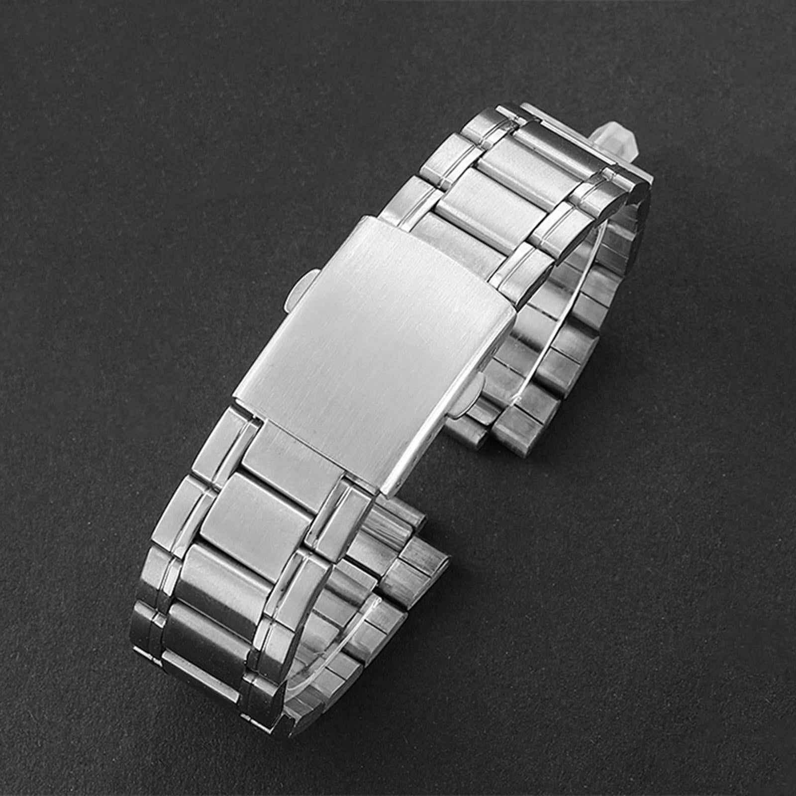 Stainless Steel Watch Band Replacement Premium Lightweight Metal Watch Strap 16mm
