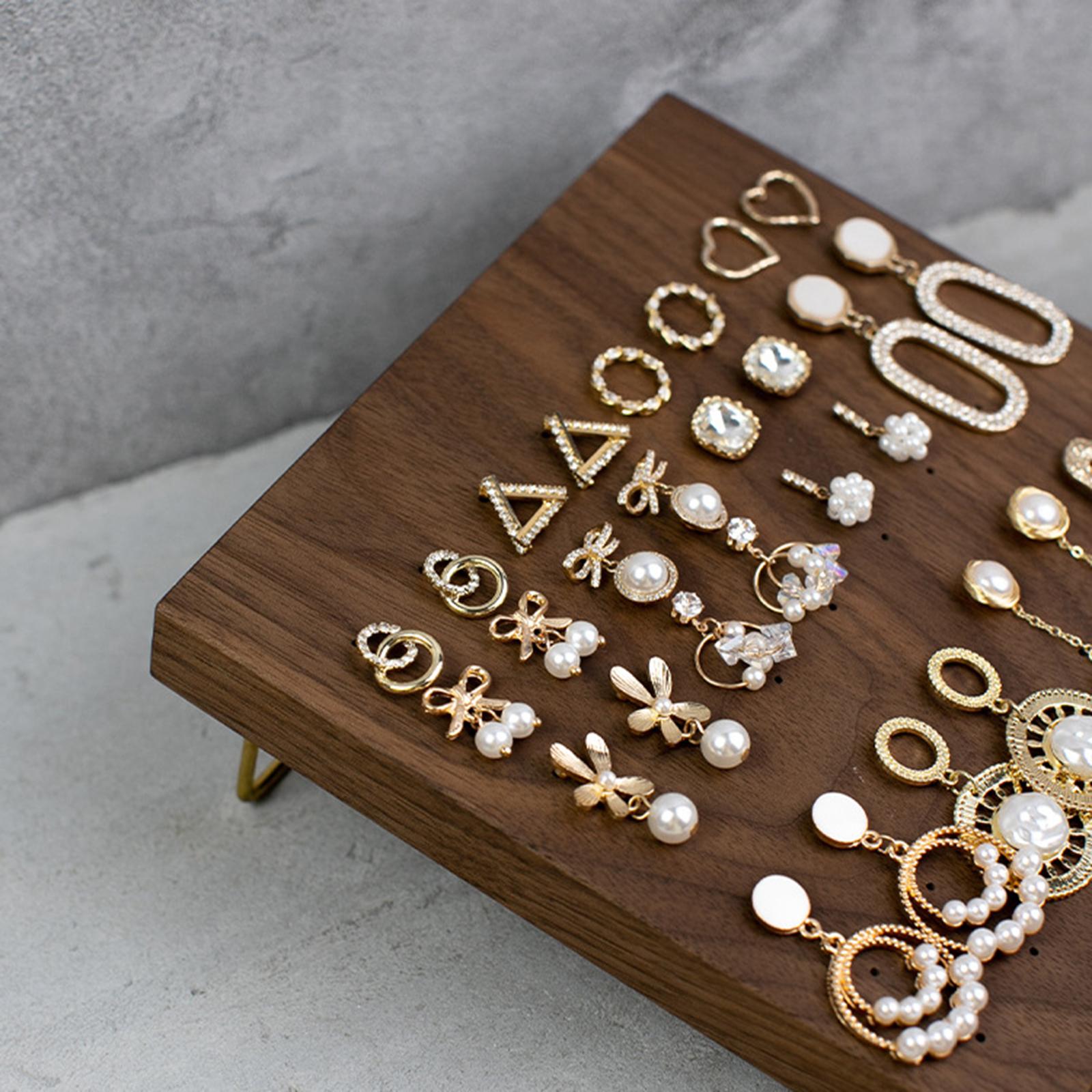 Jewelry Display Stand Decor Jewelry Rack for Desktop Props Live Broadcasting Earring Rack 17x17cm