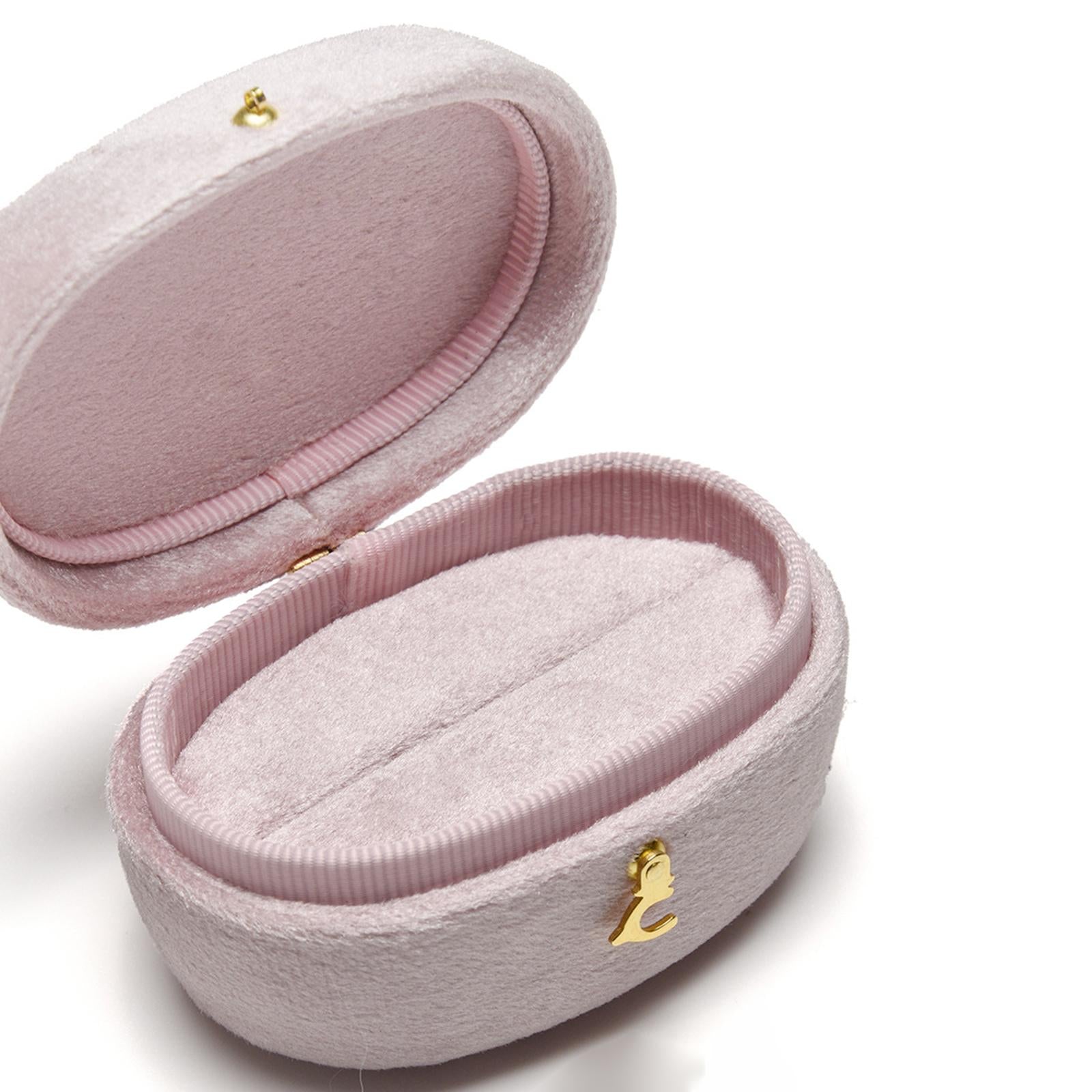 Ring Case Velvet Ring Bearer Holder for Birthday Anniversary Valentine's Day pink
