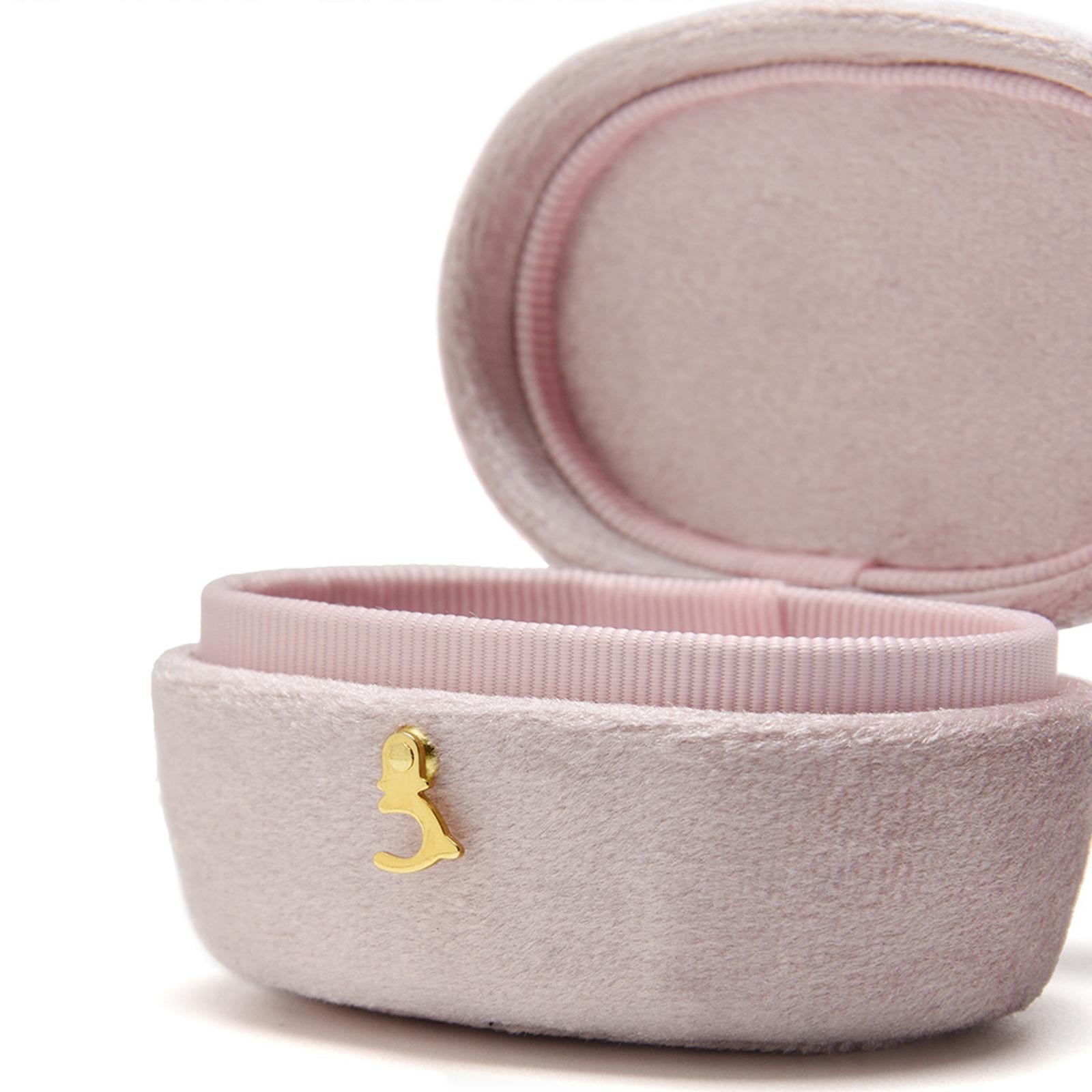 Ring Case Velvet Ring Bearer Holder for Birthday Anniversary Valentine's Day pink