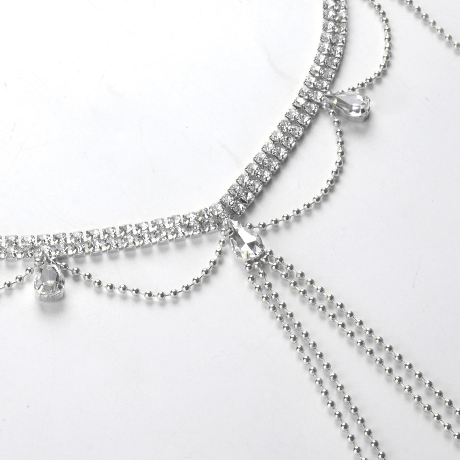 Shoulder Body Chain for Women Shiny Harness Shoulder Chain Dress Accessories