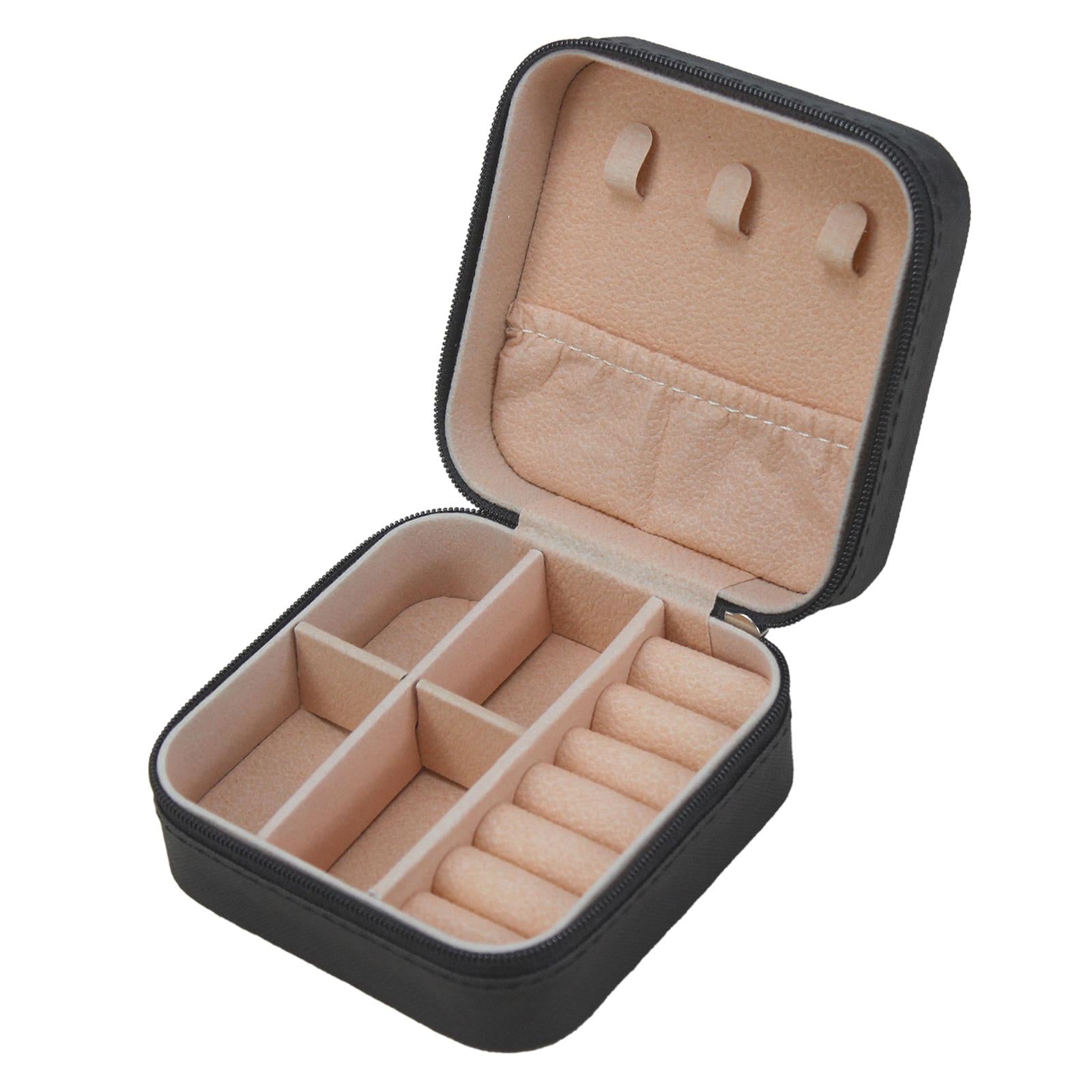 Jewelry Box Container Showcase Jewelry Storage Box for Pendant Charm Earring Black