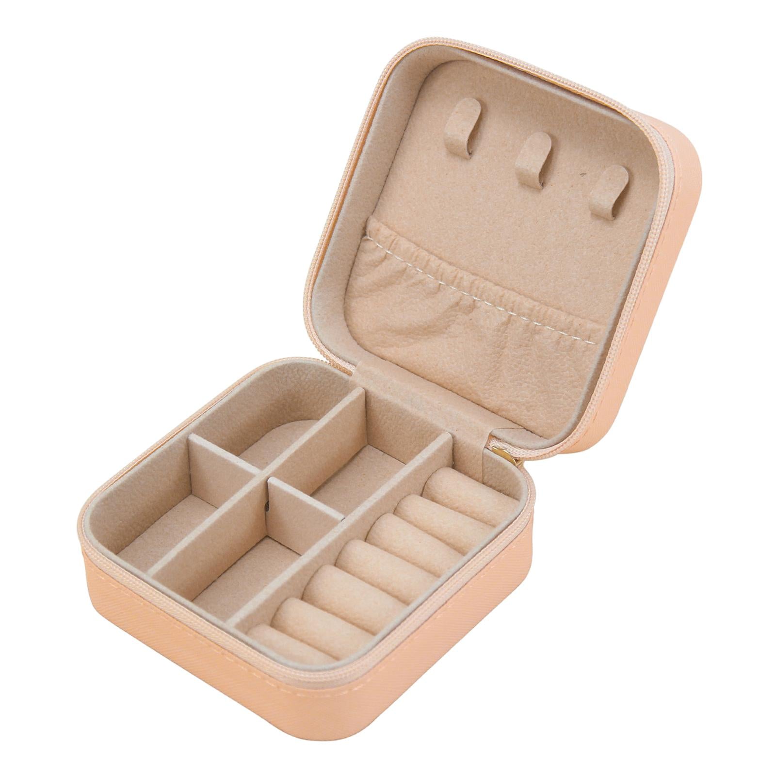 Jewelry Box Container Showcase Jewelry Storage Box for Pendant Charm Earring Pink