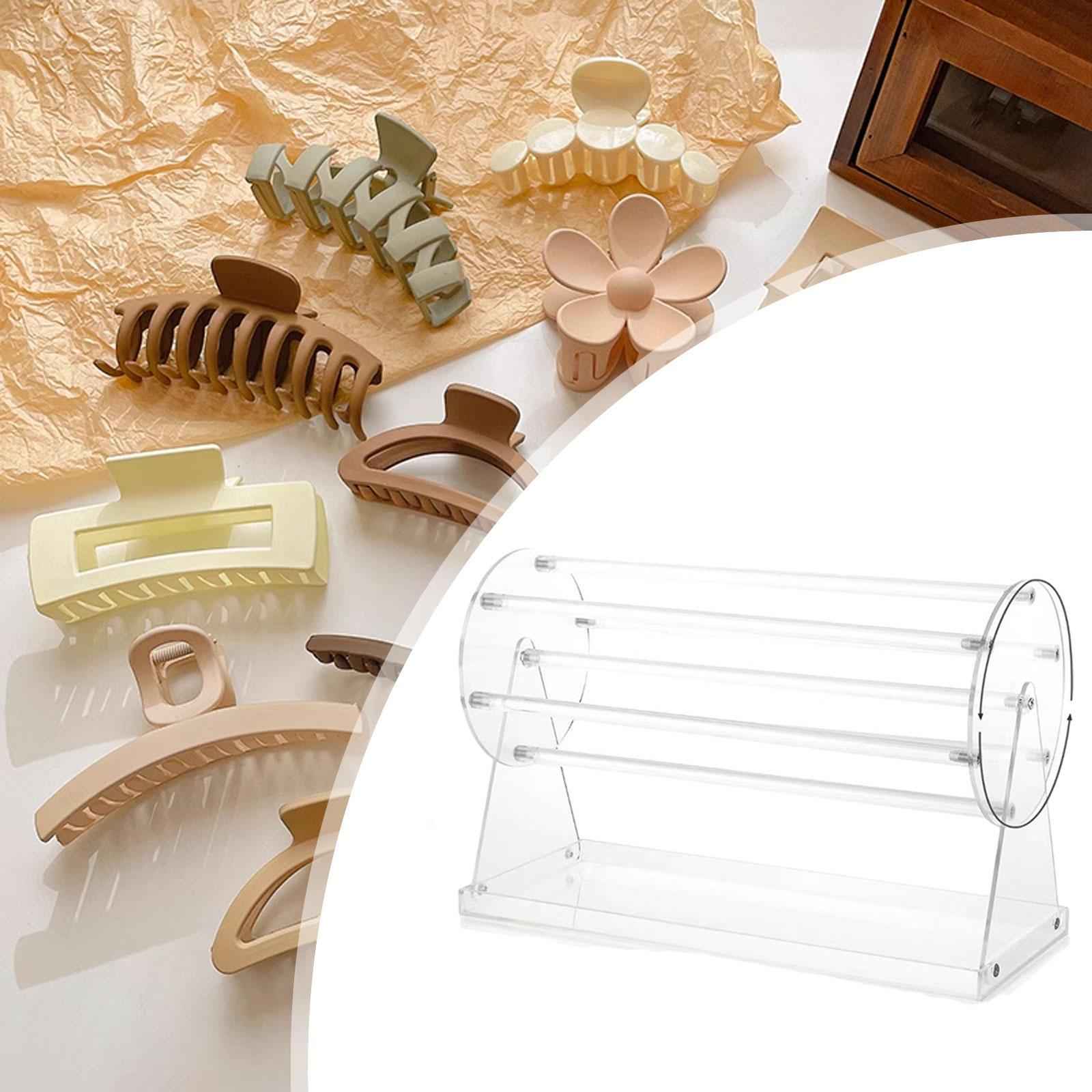 Claw Clip Organizer Jewelry Organizer Clear for Dressing Table Display Stand
