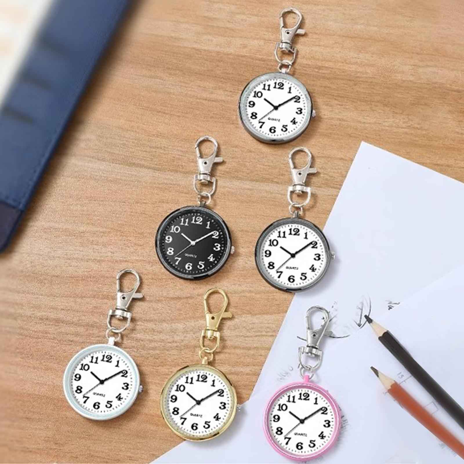 Pocket Watch Versatile Clock Pendant Nurse Watch for Weddings Birthday Party White