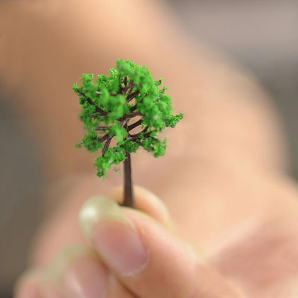 Bright Romantic Mix Color Foliage Model Scenic Material for Mini Tree DIY
