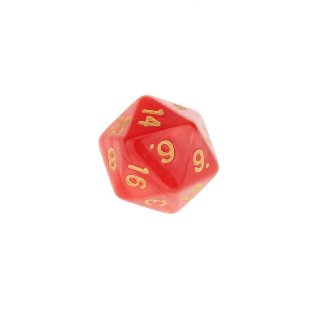 7X Polyhedral Dice 16mm for Dungeons and Dragons DND MTG Table Games Red