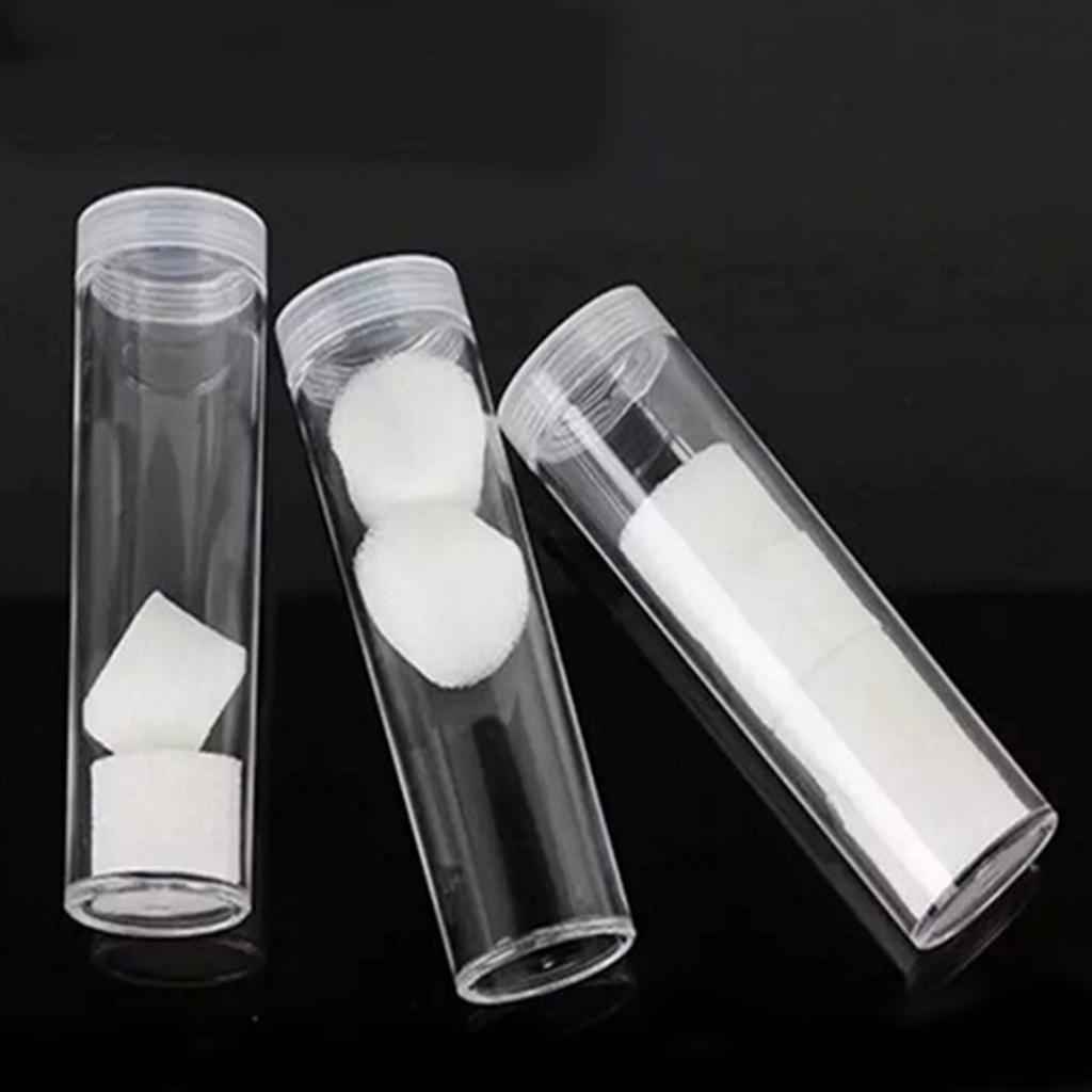 10 Pcs 25mm Protective Tube Holder Clear Round Cases Coin Storage Boxes