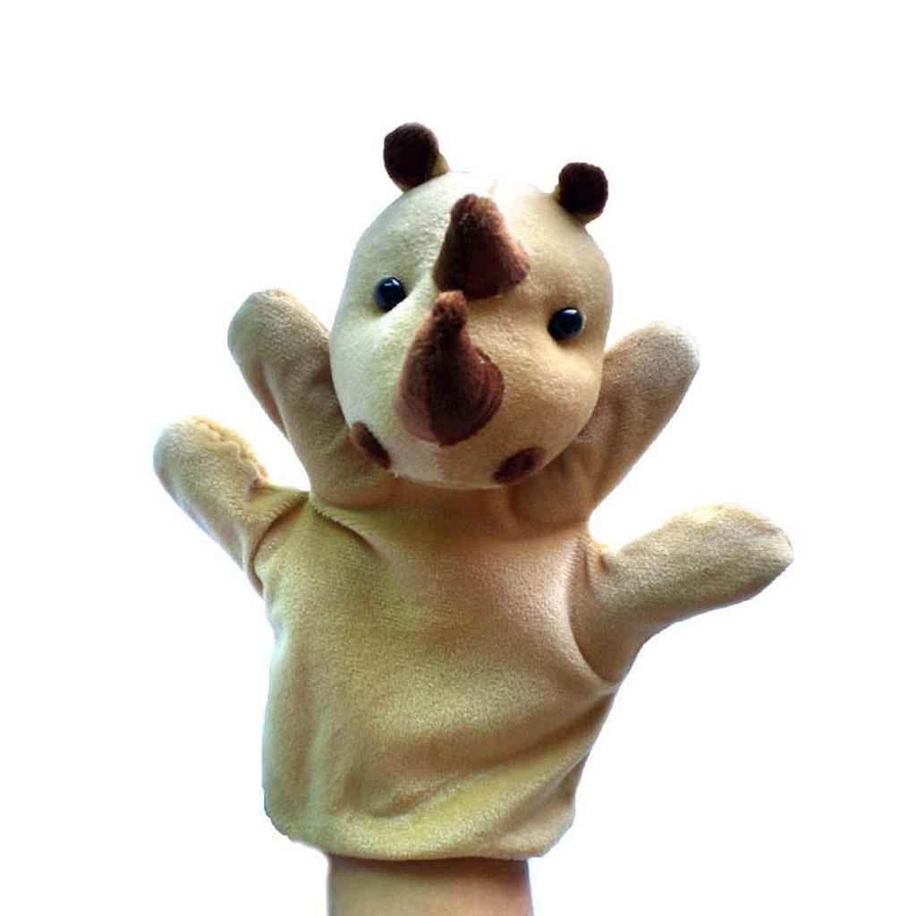 Set of 2pcs Hand & Finger Puppets - Rhinoceros