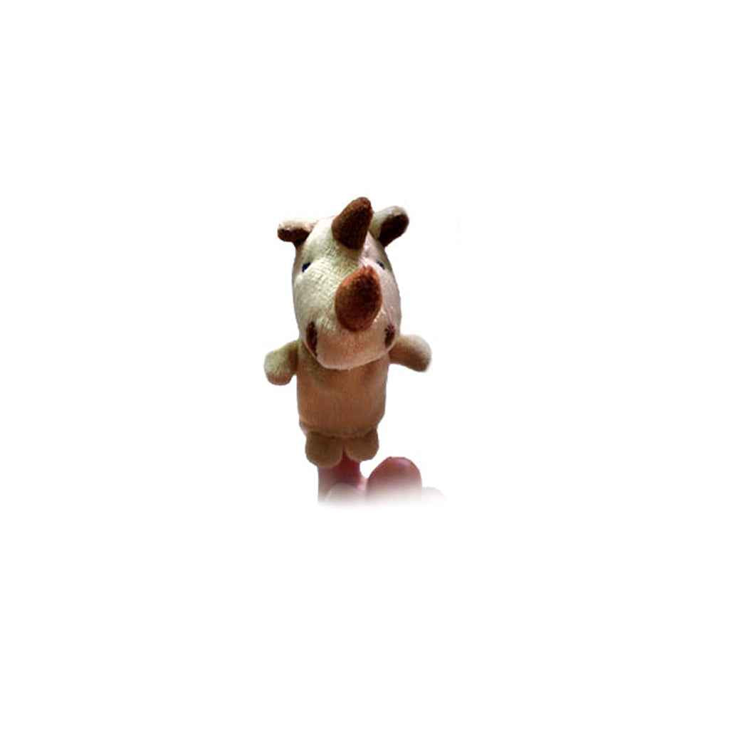 Set of 2pcs Hand & Finger Puppets - Rhinoceros