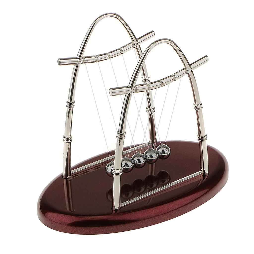 Newton Cradle Balance Ball Physics Science Pendulum Educational Toy Arch-S