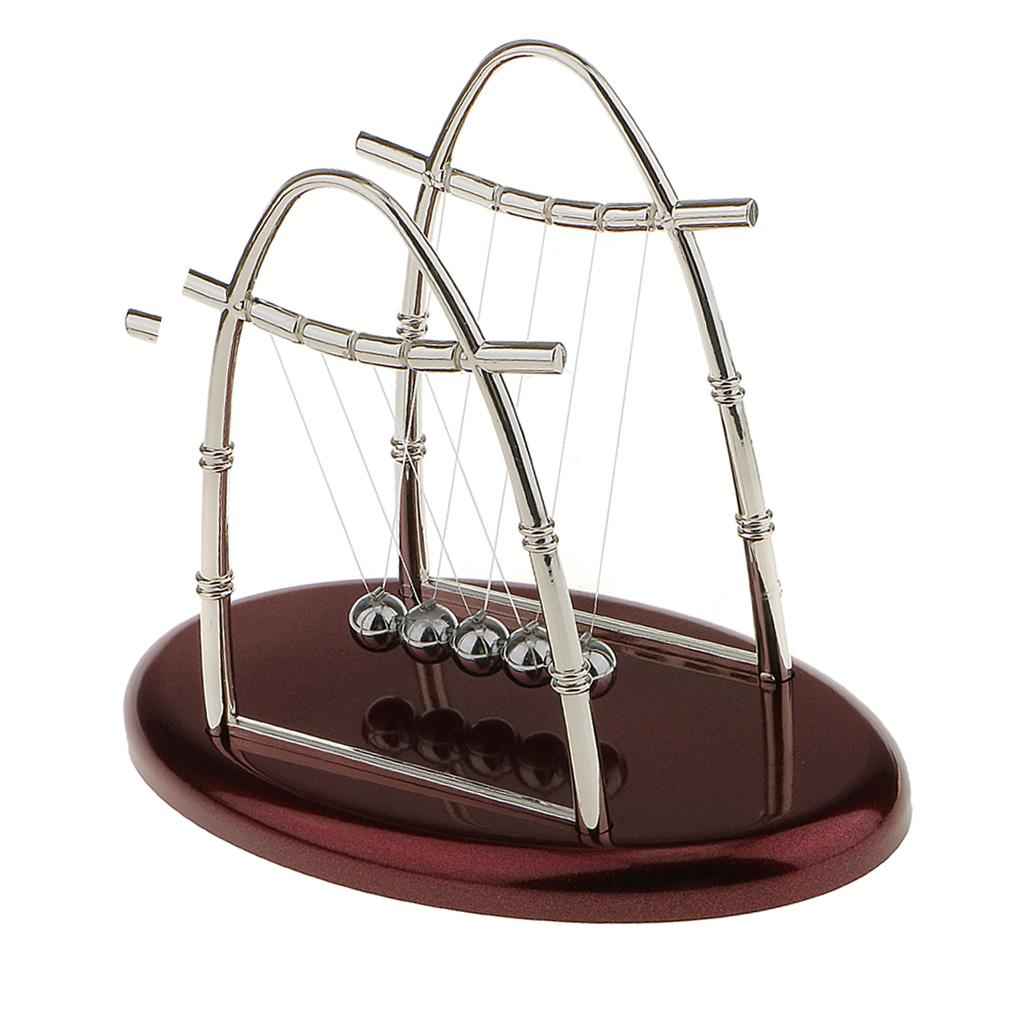 Newton Cradle Balance Ball Physics Science Pendulum Educational Toy Arch-S