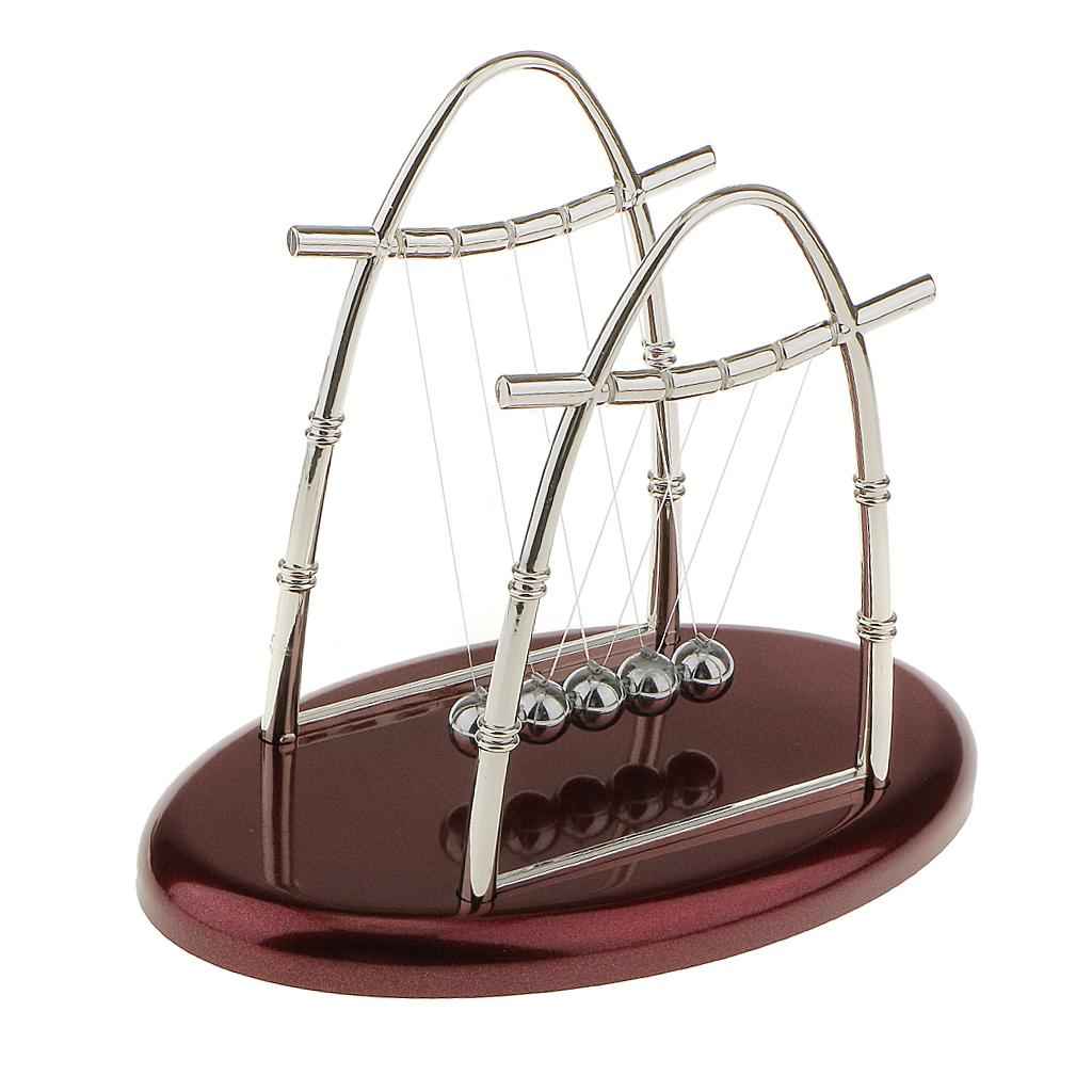 Newton Cradle Balance Ball Physics Science Pendulum Educational Toy Arch-S