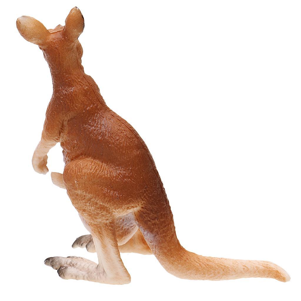 3x Realistic Kangaroo Penguin Wild Animal Model Action Figure Kids Toy