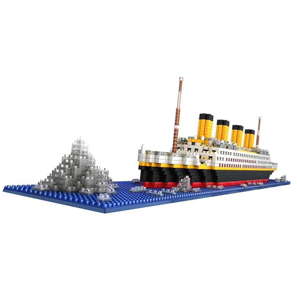 1860pcs Grand Titanic Building Blocks Kit Ship Model Kids Toy Gift