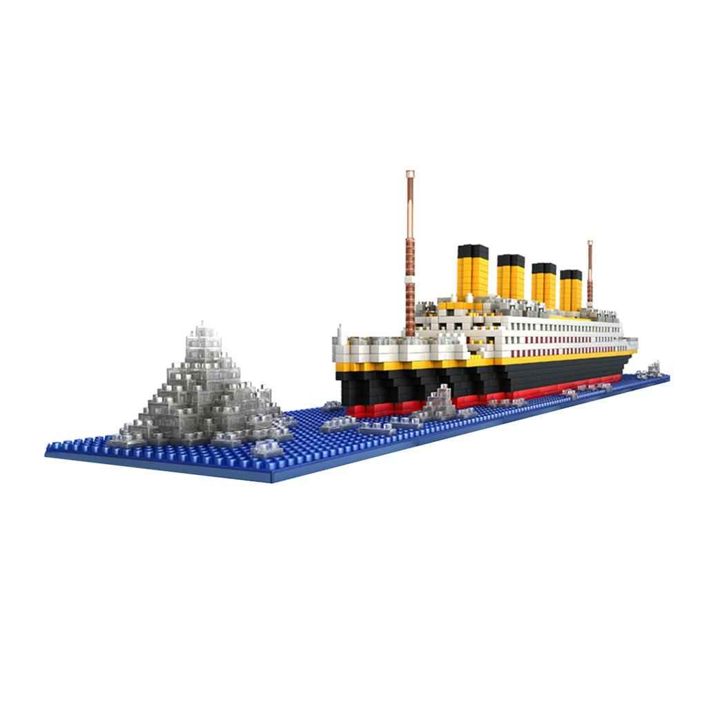 1860pcs Grand Titanic Building Blocks Kit Ship Model Kids Toy Gift