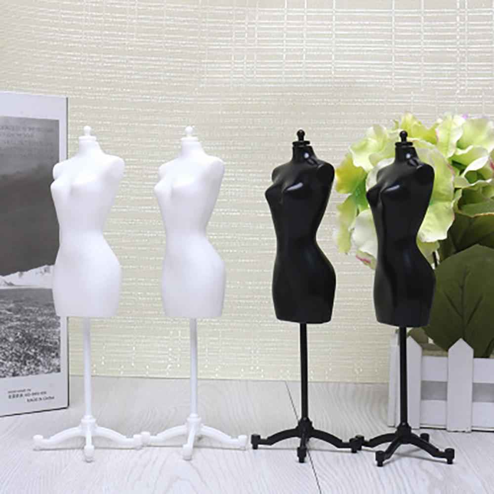 Display Holder Dress Clothes Mannequin Model Stand for Dolls Black
