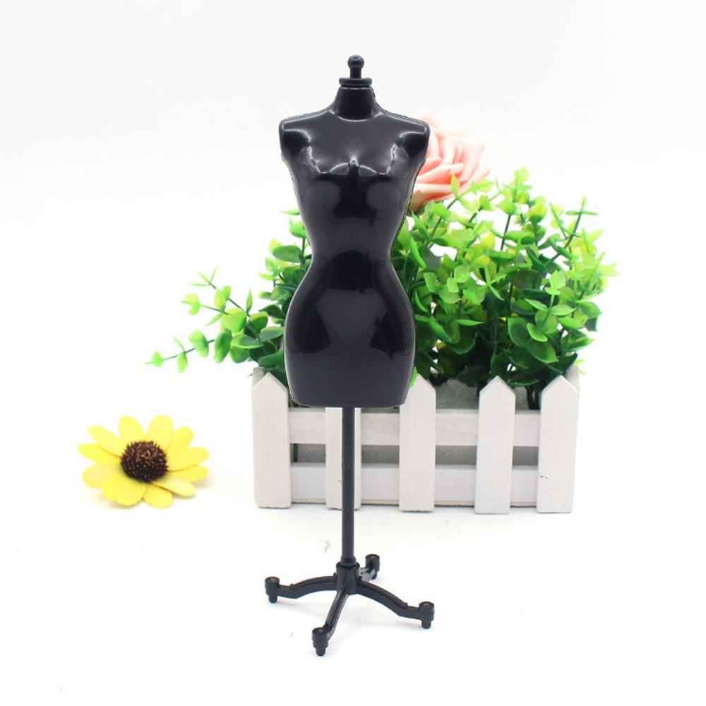 Display Holder Dress Clothes Mannequin Model Stand for Dolls Black