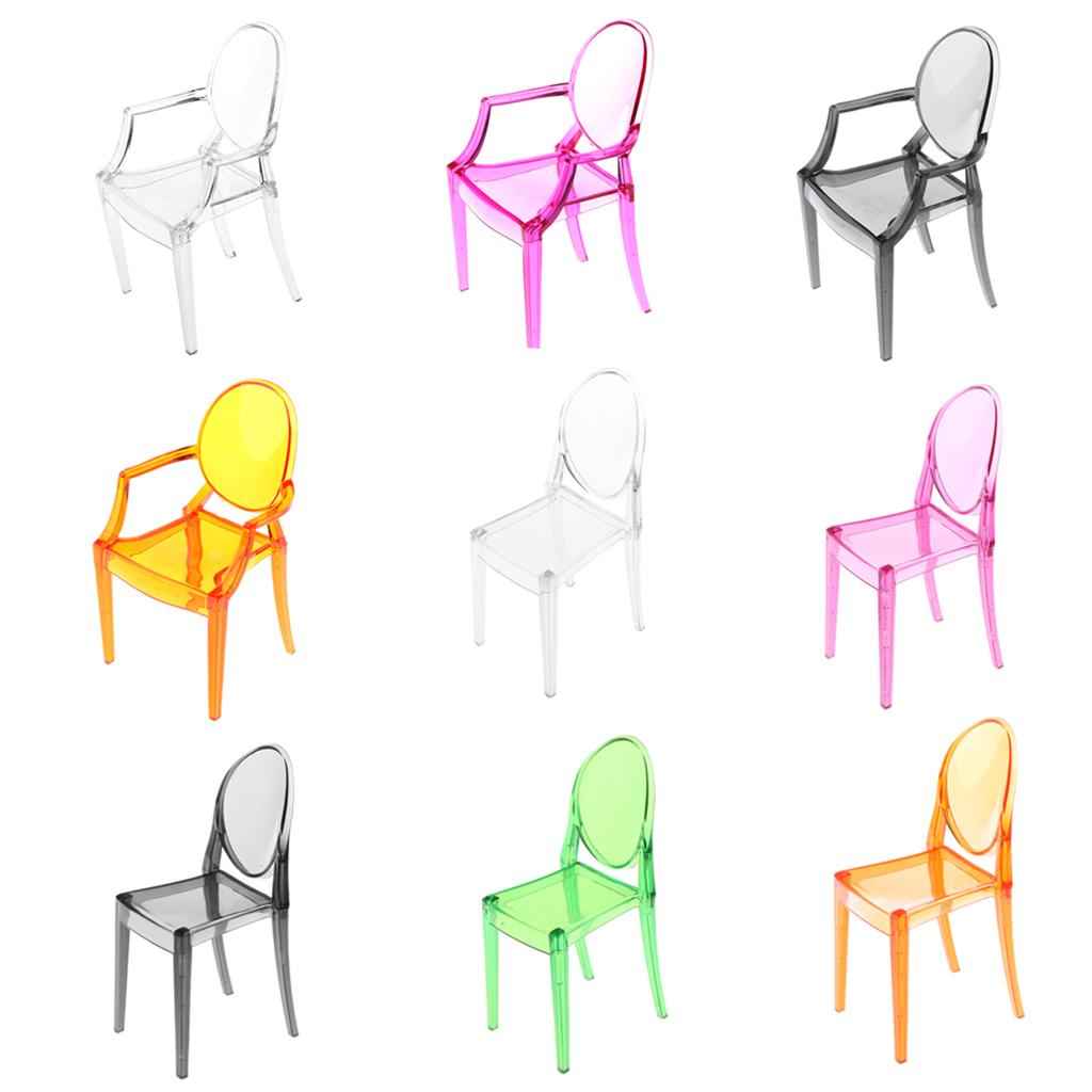 1/6 Plastic Dining Chair Furniture for Doll Armchair
