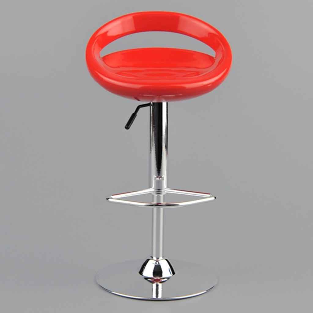 1/6 Scale Round Swivel Chair Pub Bar Stool for 12'' Action Figures Red