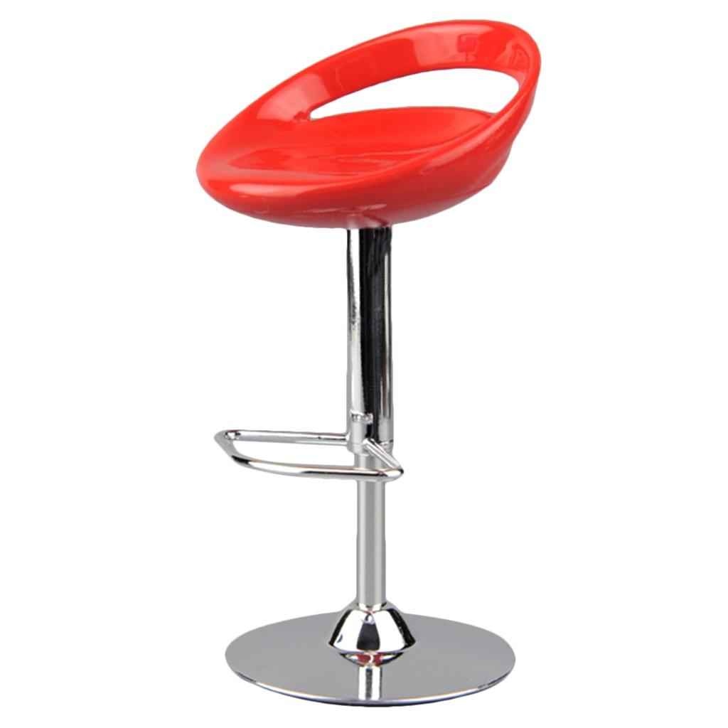 1/6 Scale Round Swivel Chair Pub Bar Stool for 12'' Action Figures Red