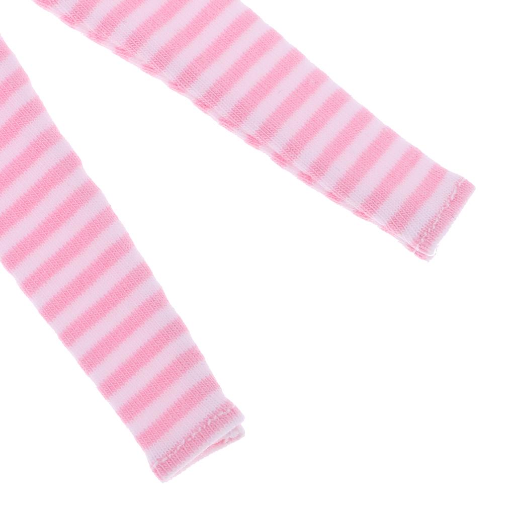 6 Pieces Striped Leggings Long Socks Pants Dress Up for 12 Blythe BJD Doll"