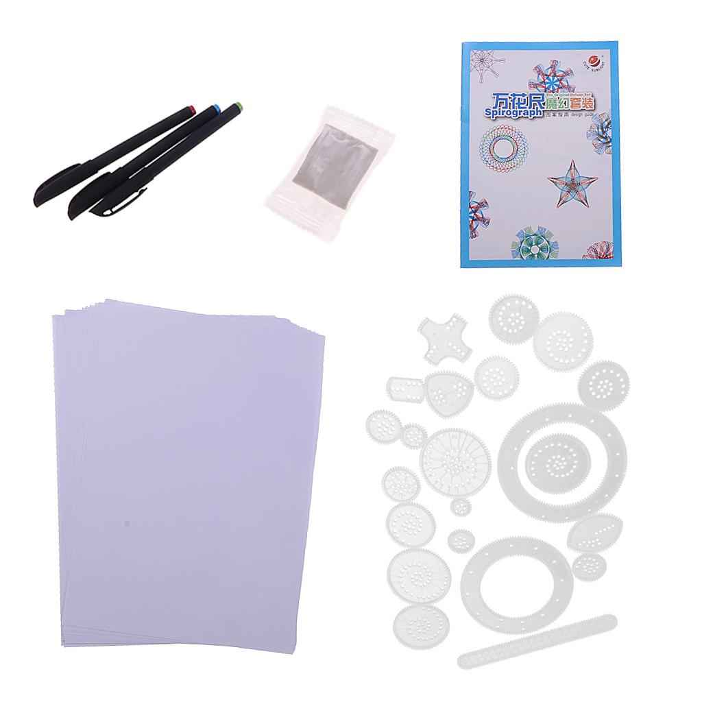 28 Piece Creative Spirograph Magic Suit, Kids Geometric Ruler Art Drawing Toys, Birthday Gift