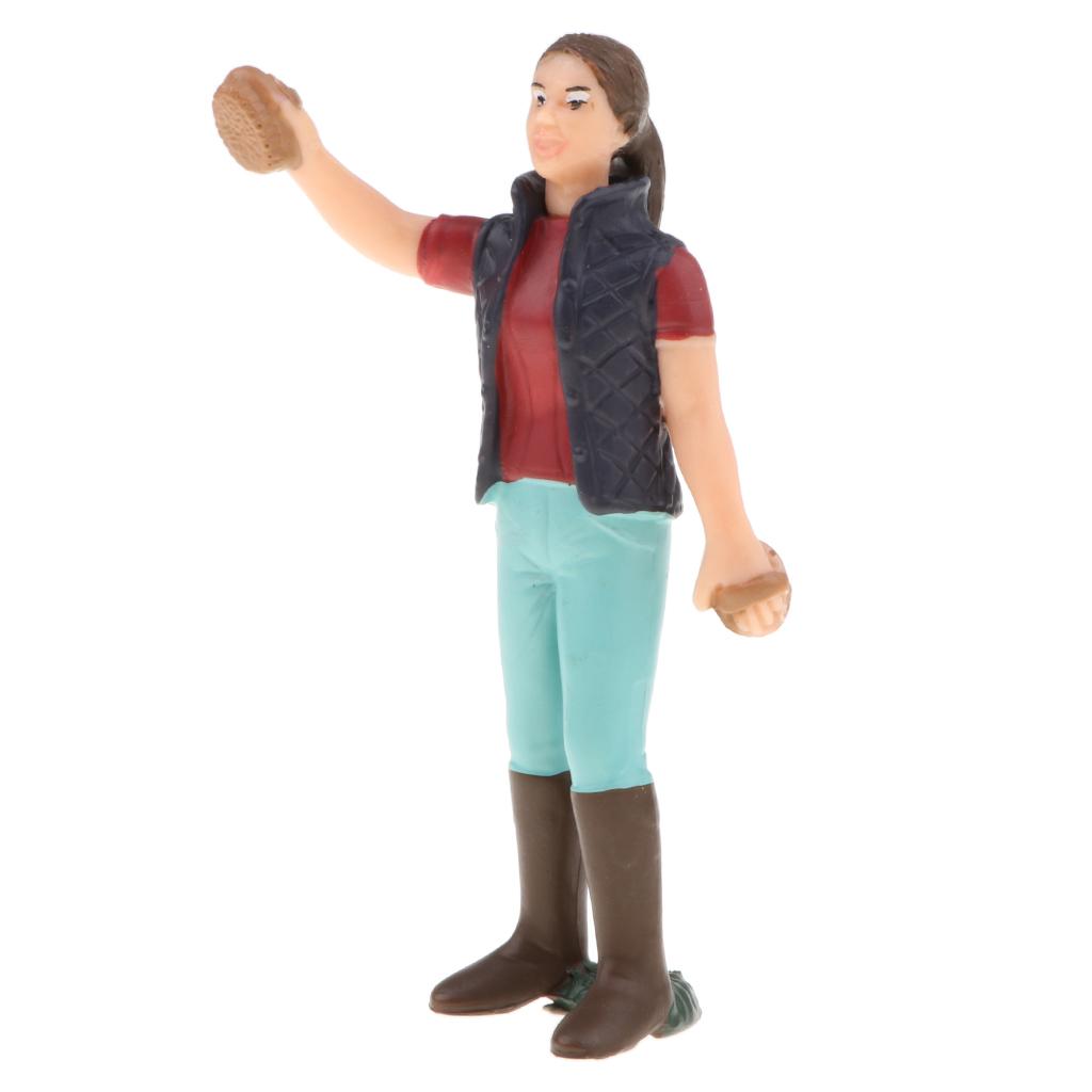 6pcs/set Realistic Farmer Figurine Human Model Collection Kids Toy Gift