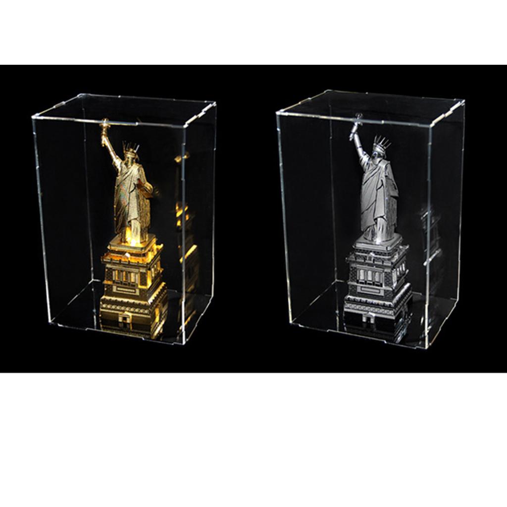 2pcs Clear Acrylic Display Box Case Model Figure Display Dustproof for Model