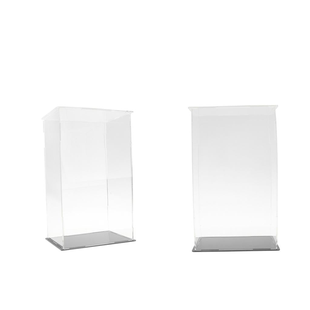 2pcs Clear Acrylic Display Box Case Model Figure Display Dustproof for Model