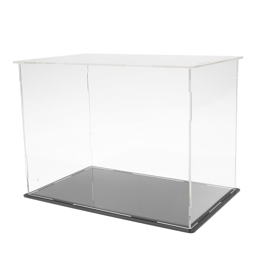 2pcs Clear Acrylic Display Box Case Model Figure Display Dustproof Box