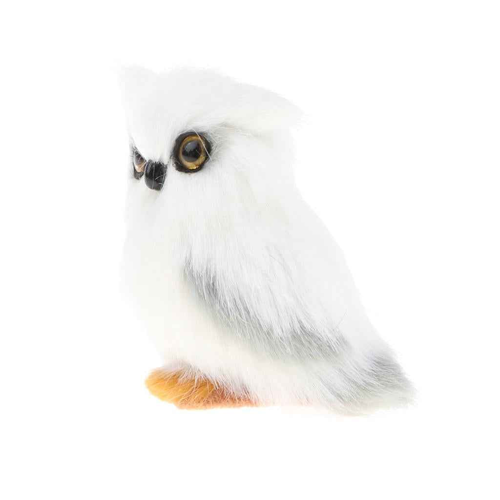 Vivid Simulation Plush Animal Model Figures Home Decoration Kids Toy Birthday Gift - Owl