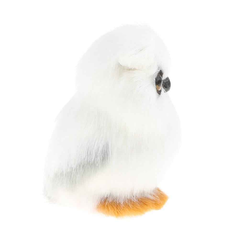 Vivid Simulation Plush Animal Model Figures Home Decoration Kids Toy Birthday Gift - Owl
