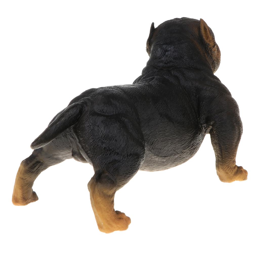 2pcs Animal Model Figure Toy Figurine Home Decor American Bully Pitbull