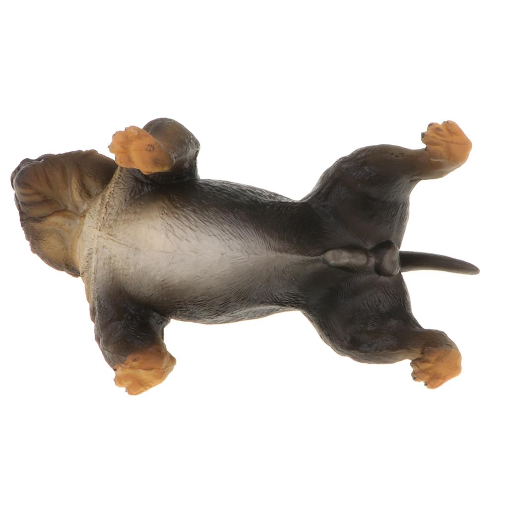 2pcs Animal Model Figure Toy Figurine Home Decor American Bully Pitbull