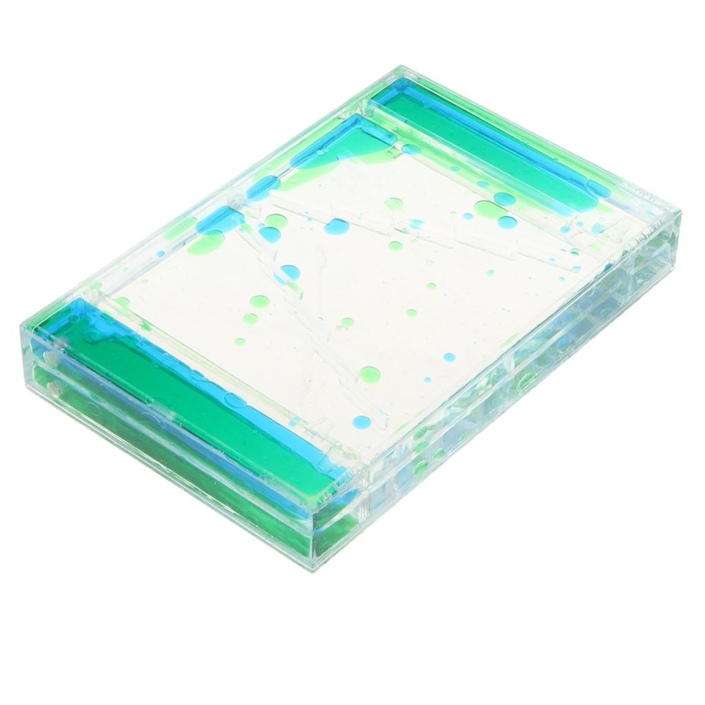 3 PCS Square Slide Mixed Floating Oil Liquid Motion Hourglass Sensory Toy