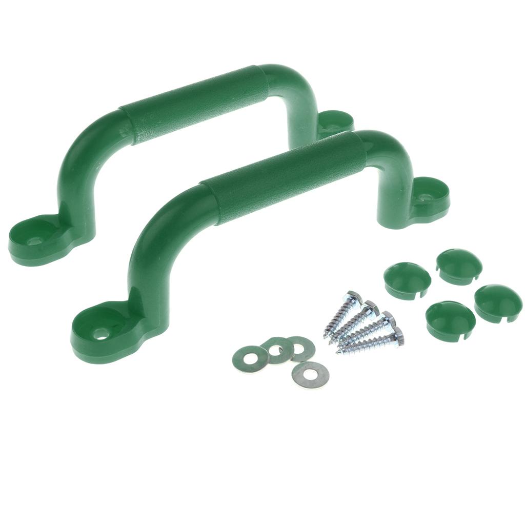 4 Pairs Safety Nonslip Handle Grips Mounting Hardware Kits Kids Swing Toy