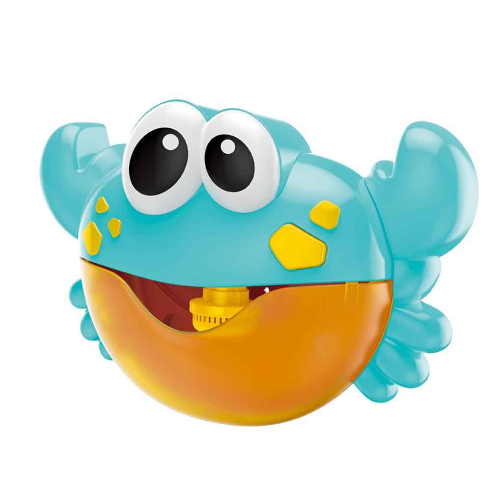 Bubble Machine Soap Pump Manufacturer Crab Shape with Music Suction Cup Set Water Bath for Kids