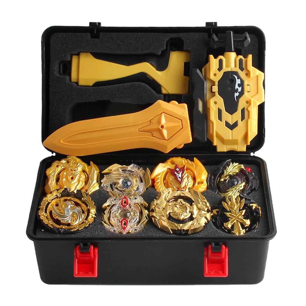 Rapidity Fight 4D Burst Launcher Toys with Storage Case Kids Toys Black