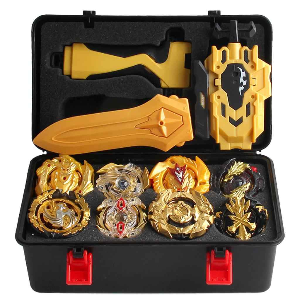 Rapidity Fight 4D Burst Launcher Toys with Storage Case Kids Toys Black
